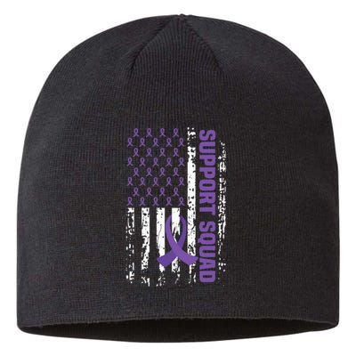 Alzheimers Awareness Support Squad Alzheimers Disease Sustainable Beanie