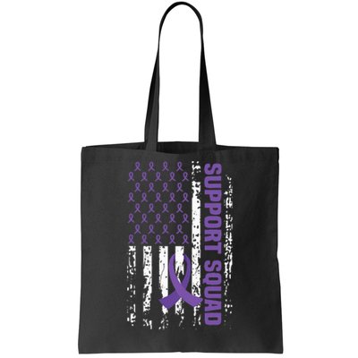 Alzheimers Awareness Support Squad Alzheimers Disease Tote Bag