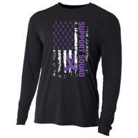 Alzheimers Awareness Support Squad Alzheimers Disease Cooling Performance Long Sleeve Crew