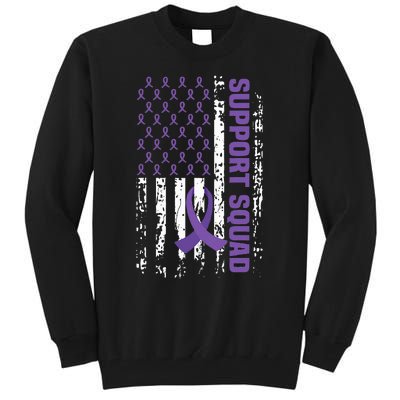 Alzheimers Awareness Support Squad Alzheimers Disease Tall Sweatshirt