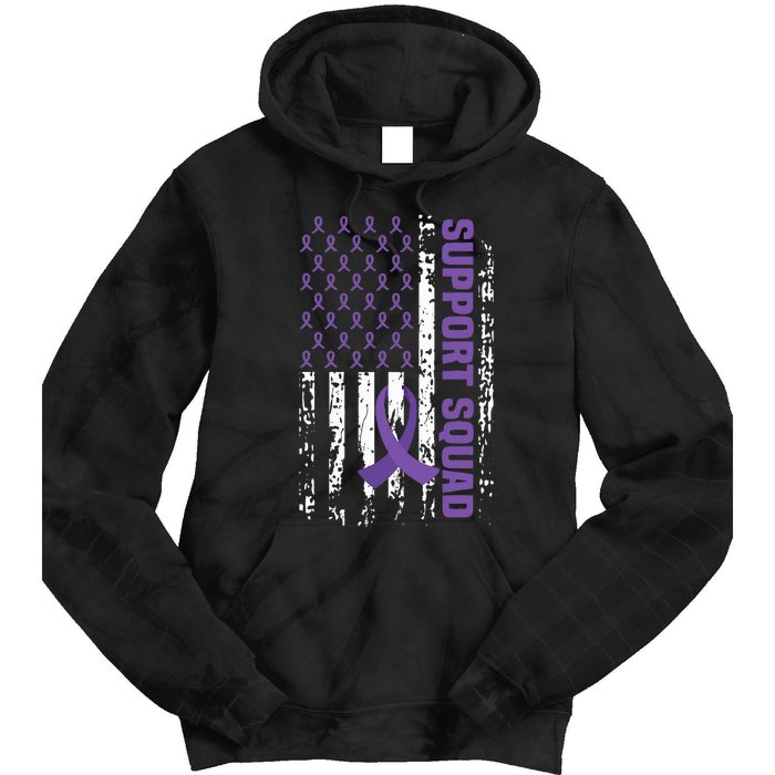 Alzheimers Awareness Support Squad Alzheimers Disease Tie Dye Hoodie