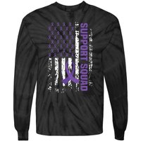 Alzheimers Awareness Support Squad Alzheimers Disease Tie-Dye Long Sleeve Shirt