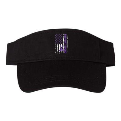 Alzheimers Awareness Support Squad Alzheimers Disease Valucap Bio-Washed Visor