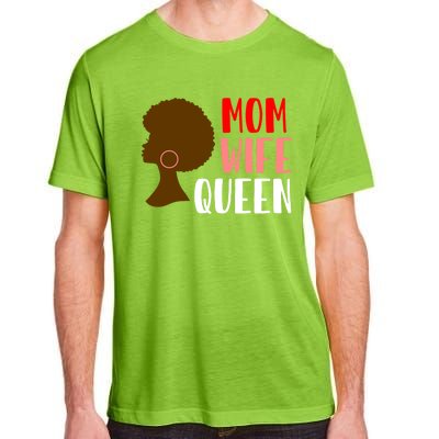 African American Strong Afro Mom Wife Queen Mothers Day Gift Adult ChromaSoft Performance T-Shirt