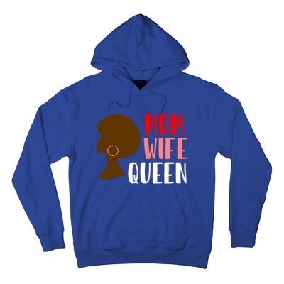 African American Strong Afro Mom Wife Queen Mothers Day Gift Hoodie