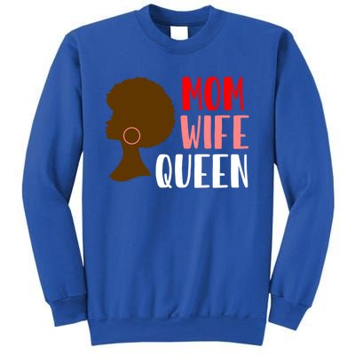 African American Strong Afro Mom Wife Queen Mothers Day Gift Sweatshirt