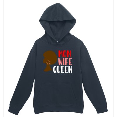 African American Strong Afro Mom Wife Queen Mothers Day Gift Urban Pullover Hoodie