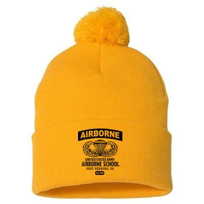 Army Airborne School Fort Benning Ga Pom Pom 12in Knit Beanie