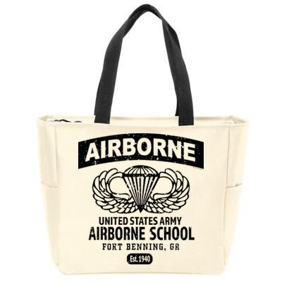 Army Airborne School Fort Benning Ga Zip Tote Bag