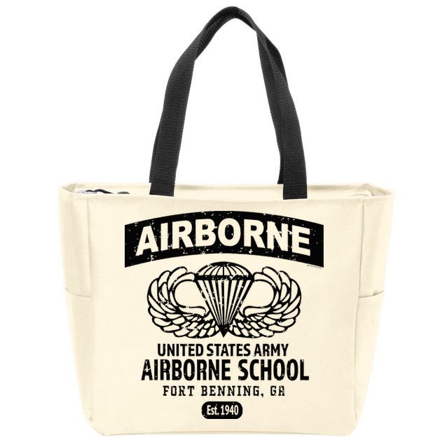 Army Airborne School Fort Benning Ga Zip Tote Bag