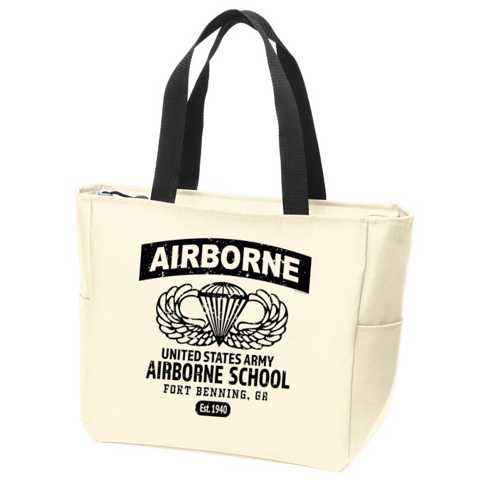 Army Airborne School Fort Benning Ga Zip Tote Bag