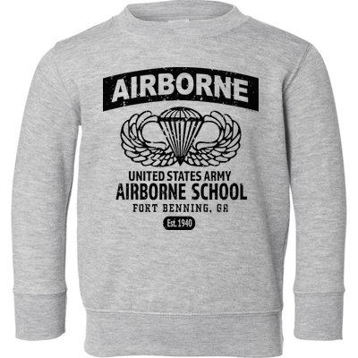 Army Airborne School Fort Benning Ga Toddler Sweatshirt