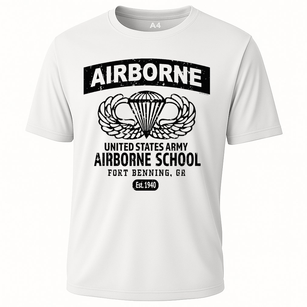 Army Airborne School Fort Benning Ga Cooling Performance Crew T-Shirt