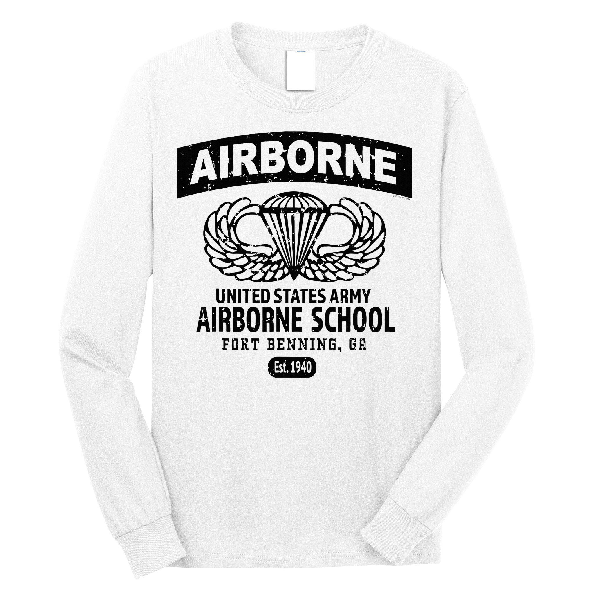 Army Airborne School Fort Benning Ga Long Sleeve Shirt