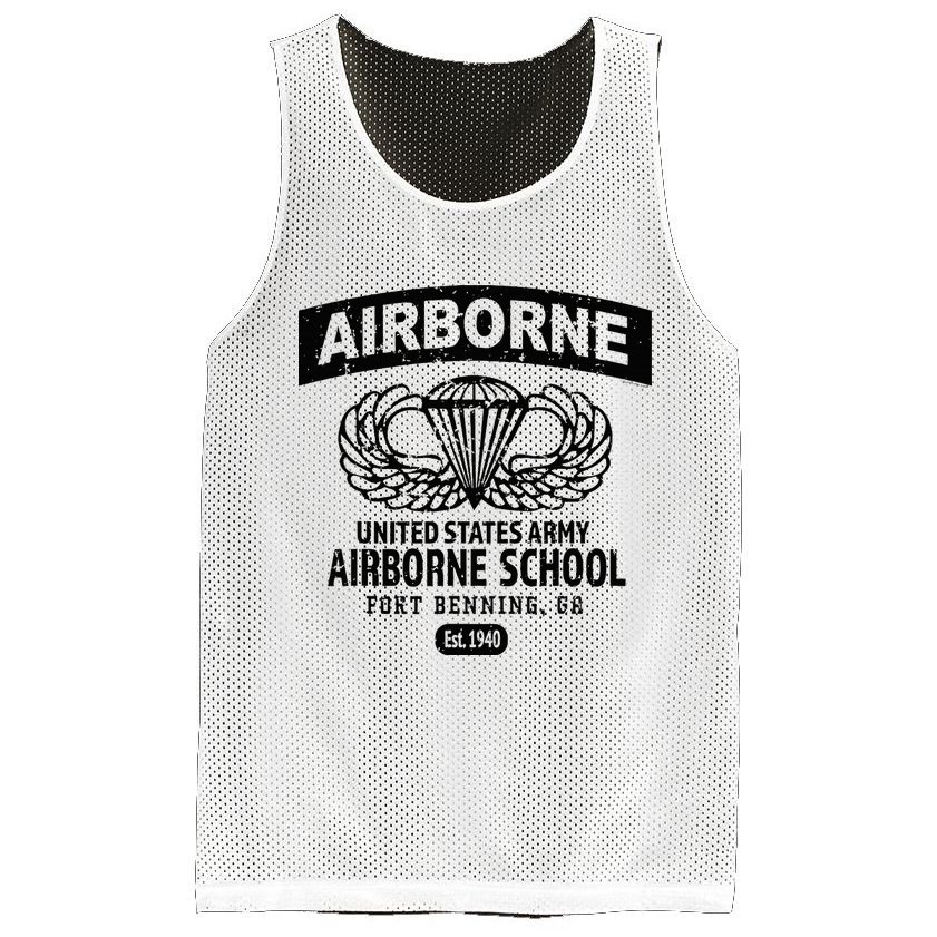 Army Airborne School Fort Benning Ga Mesh Reversible Basketball Jersey Tank