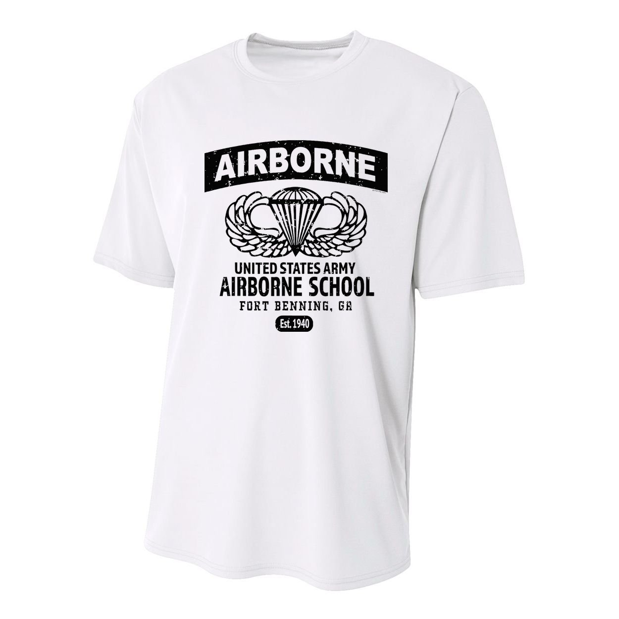 Army Airborne School Fort Benning Ga Youth Performance Sprint T-Shirt