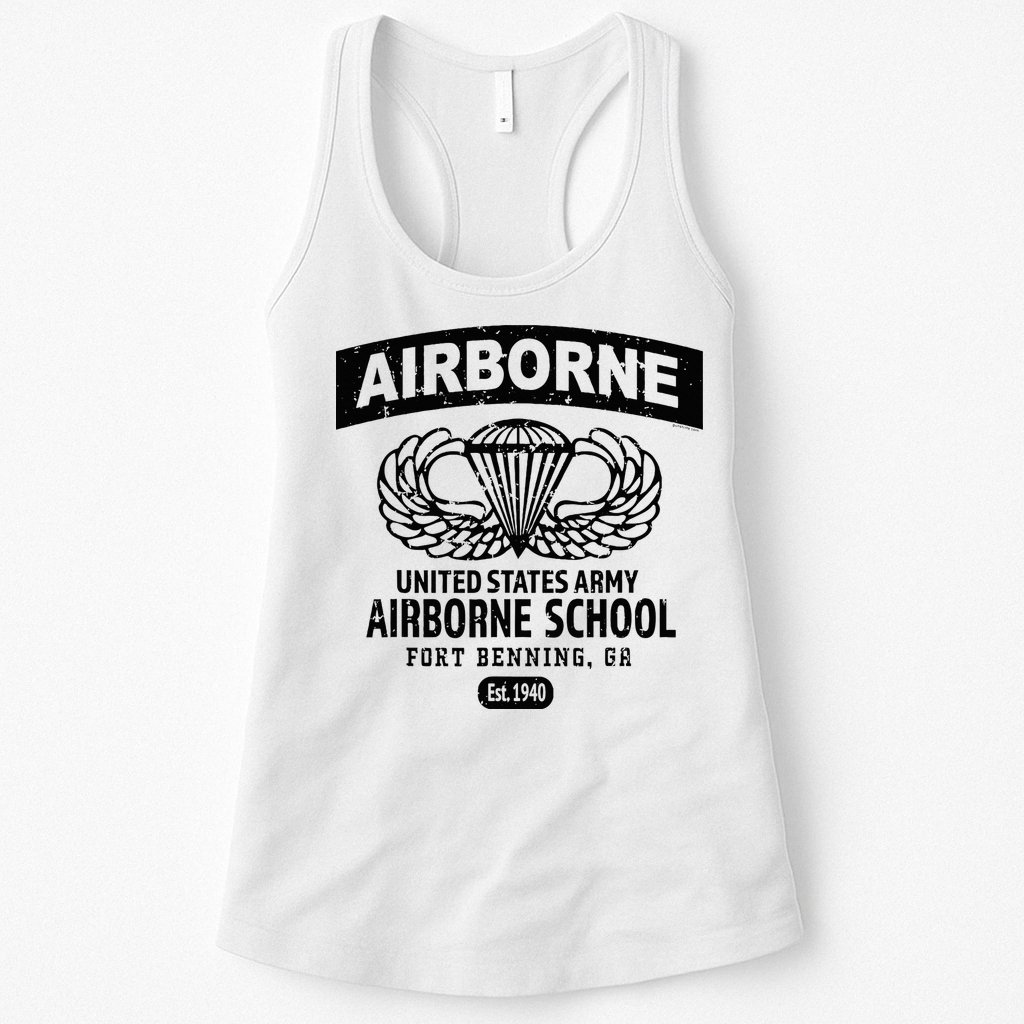 Army Airborne School Fort Benning Ga Womens Tank Top