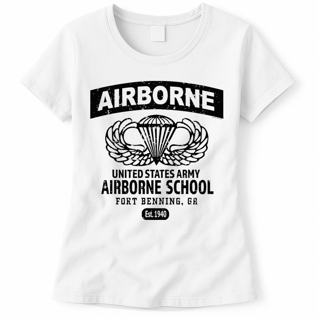 Army Airborne School Fort Benning Ga Womens T-Shirt