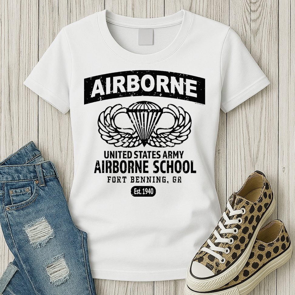 Army Airborne School Fort Benning Ga Womens T-Shirt