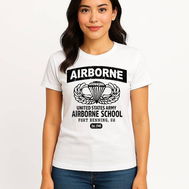 Army Airborne School Fort Benning Ga Womens T-Shirt
