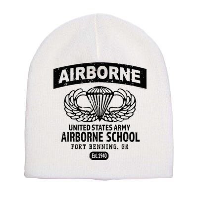 Army Airborne School Fort Benning Ga Short Acrylic Beanie