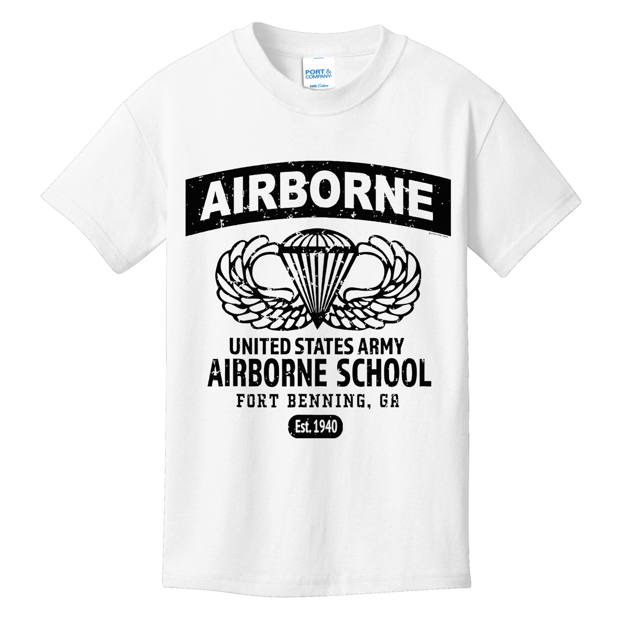 Army Airborne School Fort Benning Ga Kids T-Shirt