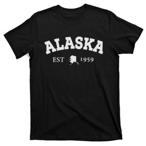 Awesome Alaska Shirt Alaska Est Map 1959 Sports T-Shirt