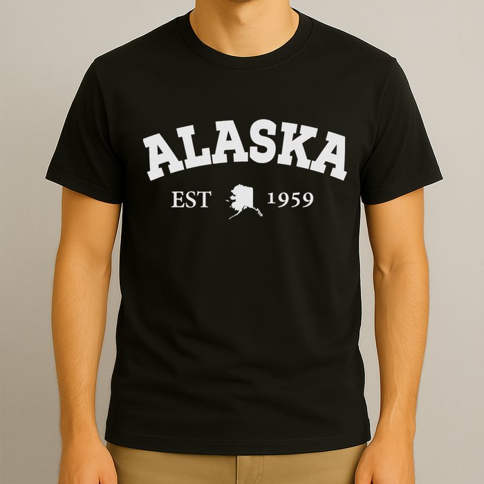 Awesome Alaska Shirt Alaska Est Map 1959 Sports T-Shirt
