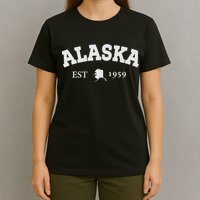Awesome Alaska Shirt Alaska Est Map 1959 Sports T-Shirt