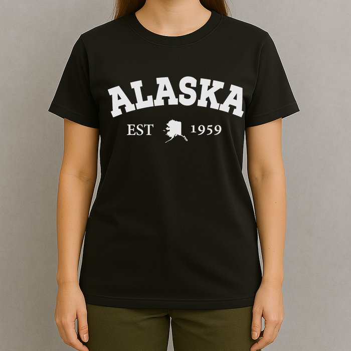 Awesome Alaska Shirt Alaska Est Map 1959 Sports T-Shirt