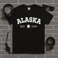 Awesome Alaska Shirt Alaska Est Map 1959 Sports T-Shirt