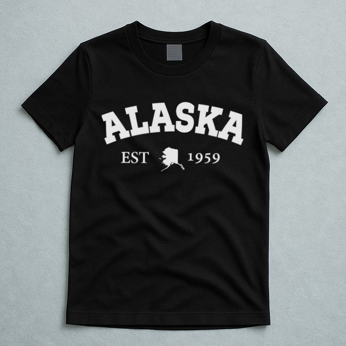 Awesome Alaska Shirt Alaska Est Map 1959 Sports T-Shirt