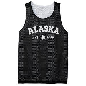 Awesome Alaska Shirt Alaska Est Map 1959 Sports Mesh Reversible Basketball Jersey Tank