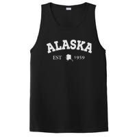 Awesome Alaska Shirt Alaska Est Map 1959 Sports PosiCharge Competitor Tank