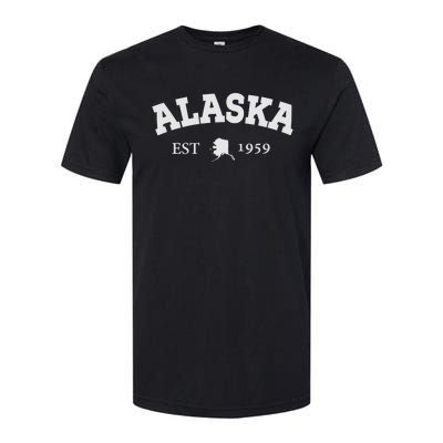 Awesome Alaska Shirt Alaska Est Map 1959 Sports Softstyle CVC T-Shirt