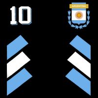 Awesome Argentina Soccer Argentinian Football Retro 10 Gift Backpack