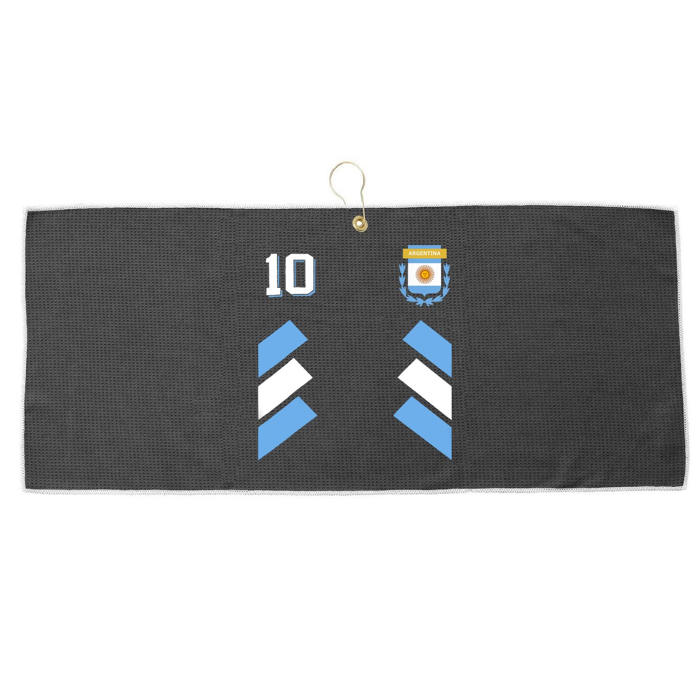 Awesome Argentina Soccer Argentinian Football Retro 10 Gift Large Microfiber Waffle Golf Towel