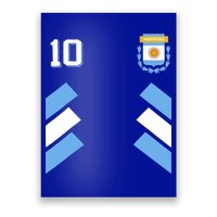 Awesome Argentina Soccer Argentinian Football Retro 10 Gift Poster