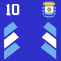 Awesome Argentina Soccer Argentinian Football Retro 10 Gift Poster