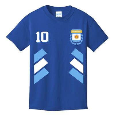 Awesome Argentina Soccer Argentinian Football Retro 10 Gift Kids T-Shirt