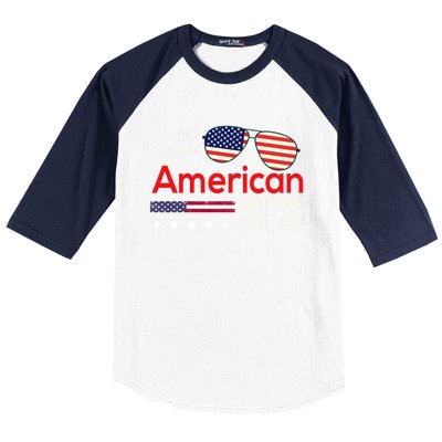 All American Sis 4th Of July American Flag Sister Gift Baseball Sleeve Shirt