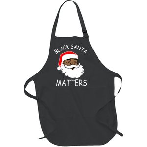 African American Santa Black Matters Christmas Pajama Family Full-Length Apron With Pockets