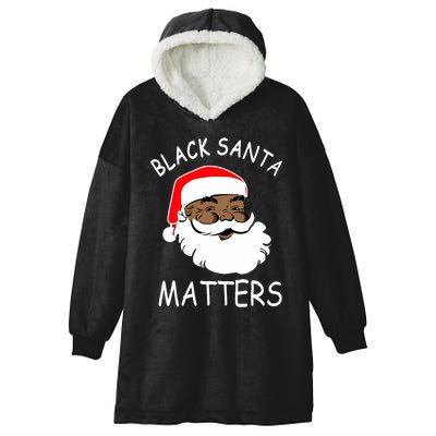 African American Santa Black Matters Christmas Pajama Family Hooded Wearable Blanket