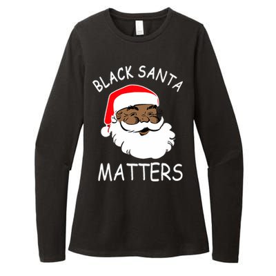 African American Santa Black Matters Christmas Pajama Family Womens CVC Long Sleeve Shirt