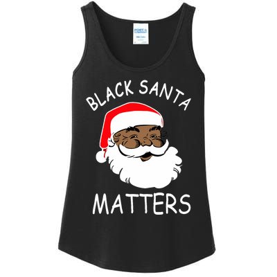 African American Santa Black Matters Christmas Pajama Family Ladies Essential Tank