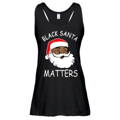 African American Santa Black Matters Christmas Pajama Family Ladies Essential Flowy Tank