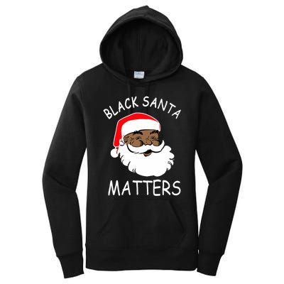 African American Santa Black Matters Christmas Pajama Family Women's Pullover Hoodie