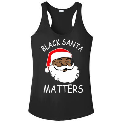 African American Santa Black Matters Christmas Pajama Family Ladies PosiCharge Competitor Racerback Tank