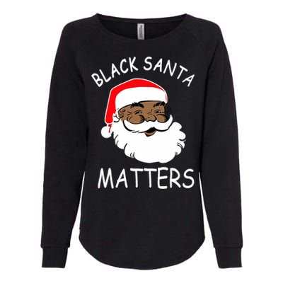 African American Santa Black Matters Christmas Pajama Family Womens California Wash Sweatshirt