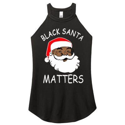 African American Santa Black Matters Christmas Pajama Family Women's Perfect Tri Rocker Tank